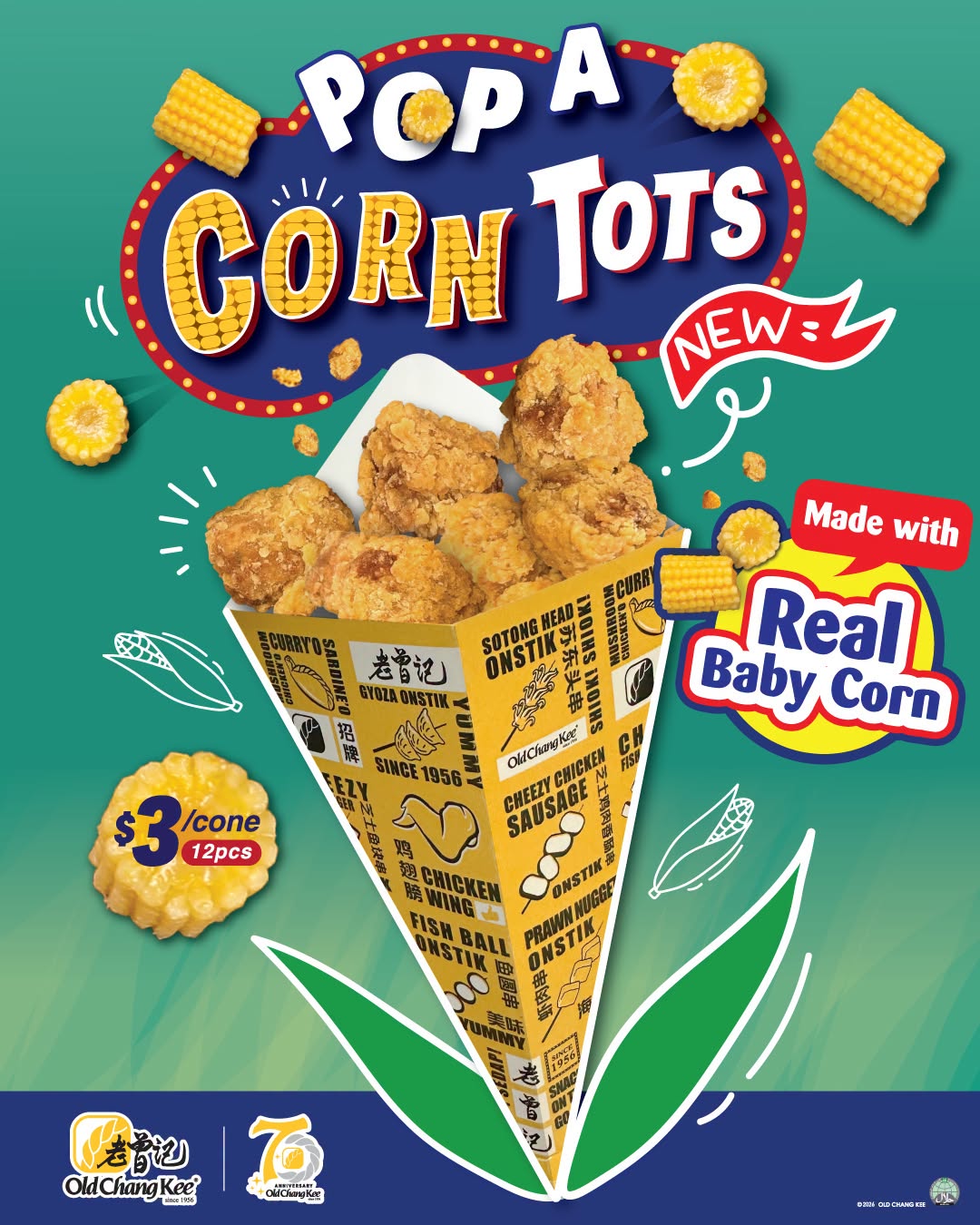 Old Chang Kee Pop A Corn Tots at Compass One