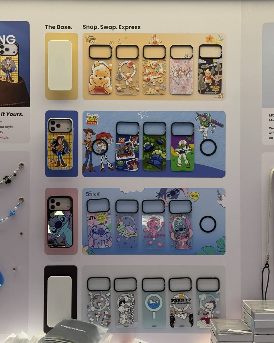 Disney-themed Snap Swap Express phone cases at Mobilestop