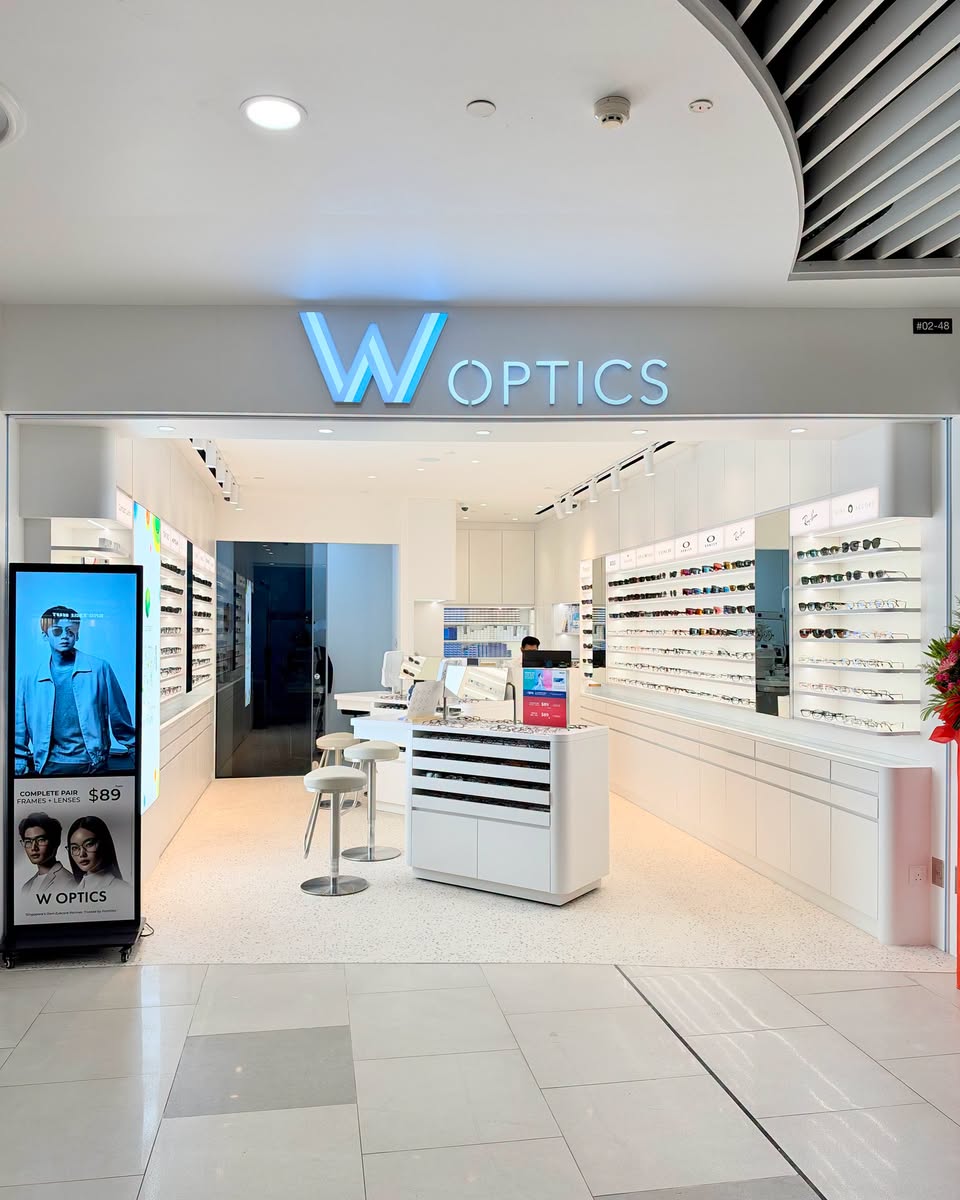 W OPTICS storefront at Compass One