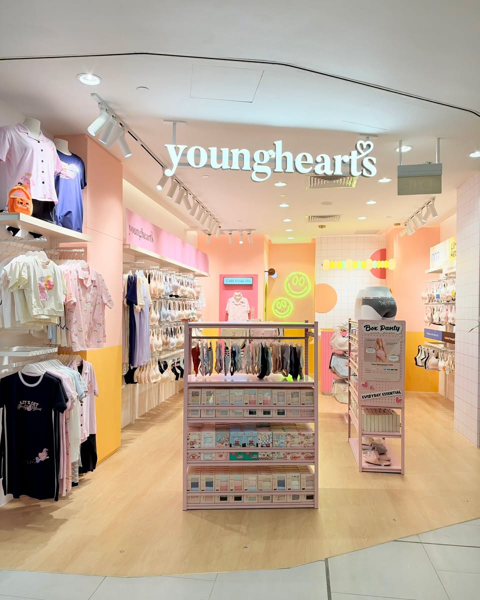 Young Hearts storefront at Compass One