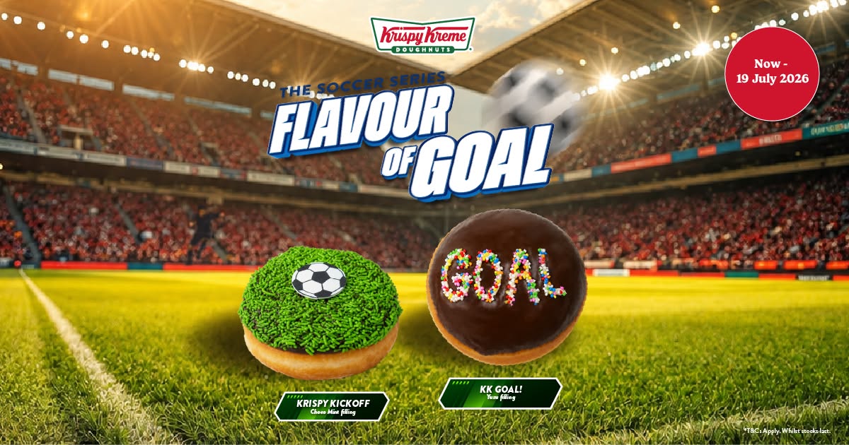 Krispy Kreme Soccer Series Krispy Kickoff and KK Goal doughnuts at Compass One #01-46
