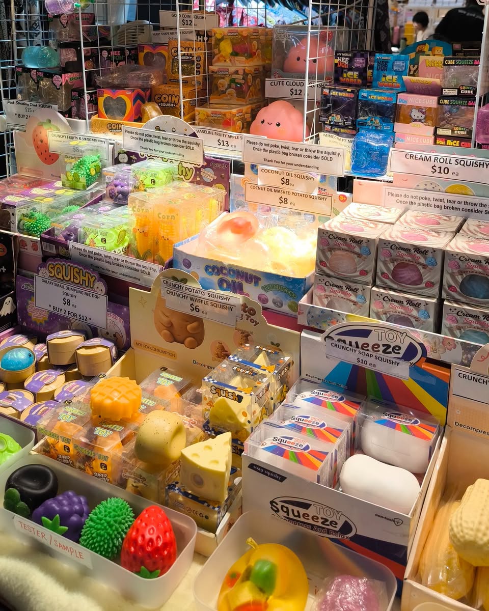 Squishy toys at Compass One atrium