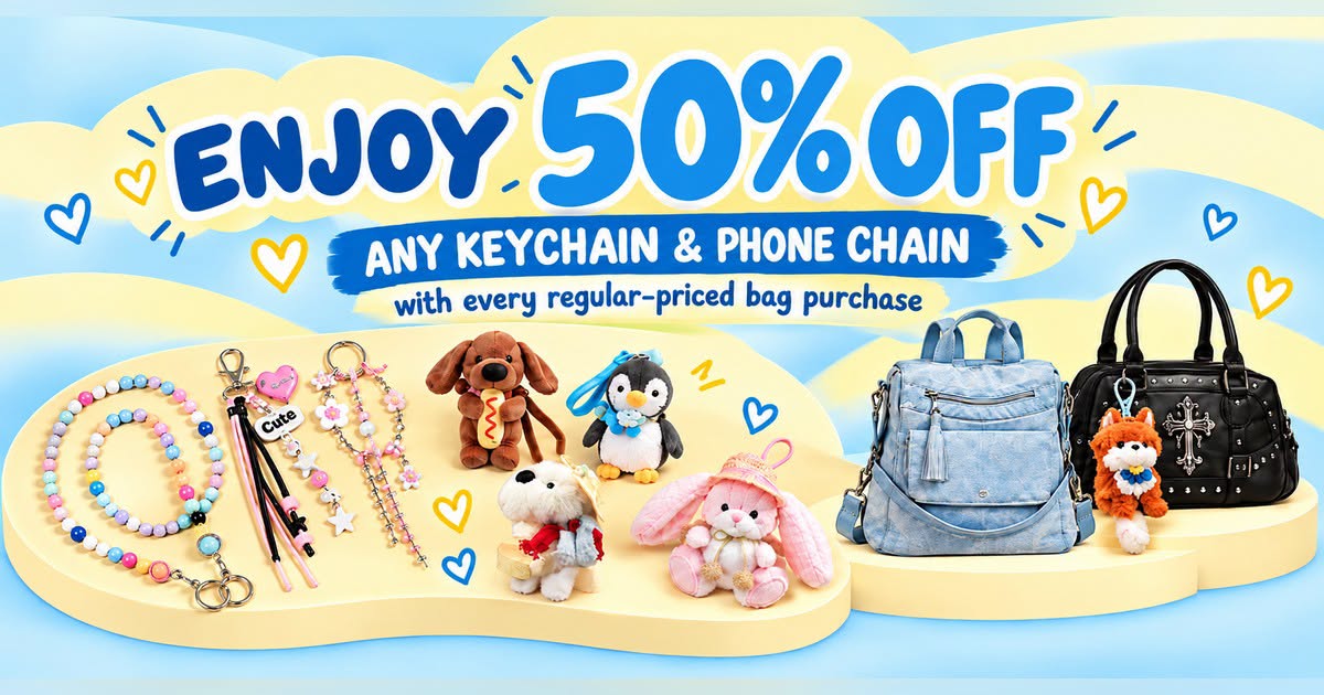 YISHION keychain and phone chain promotion at Compass One