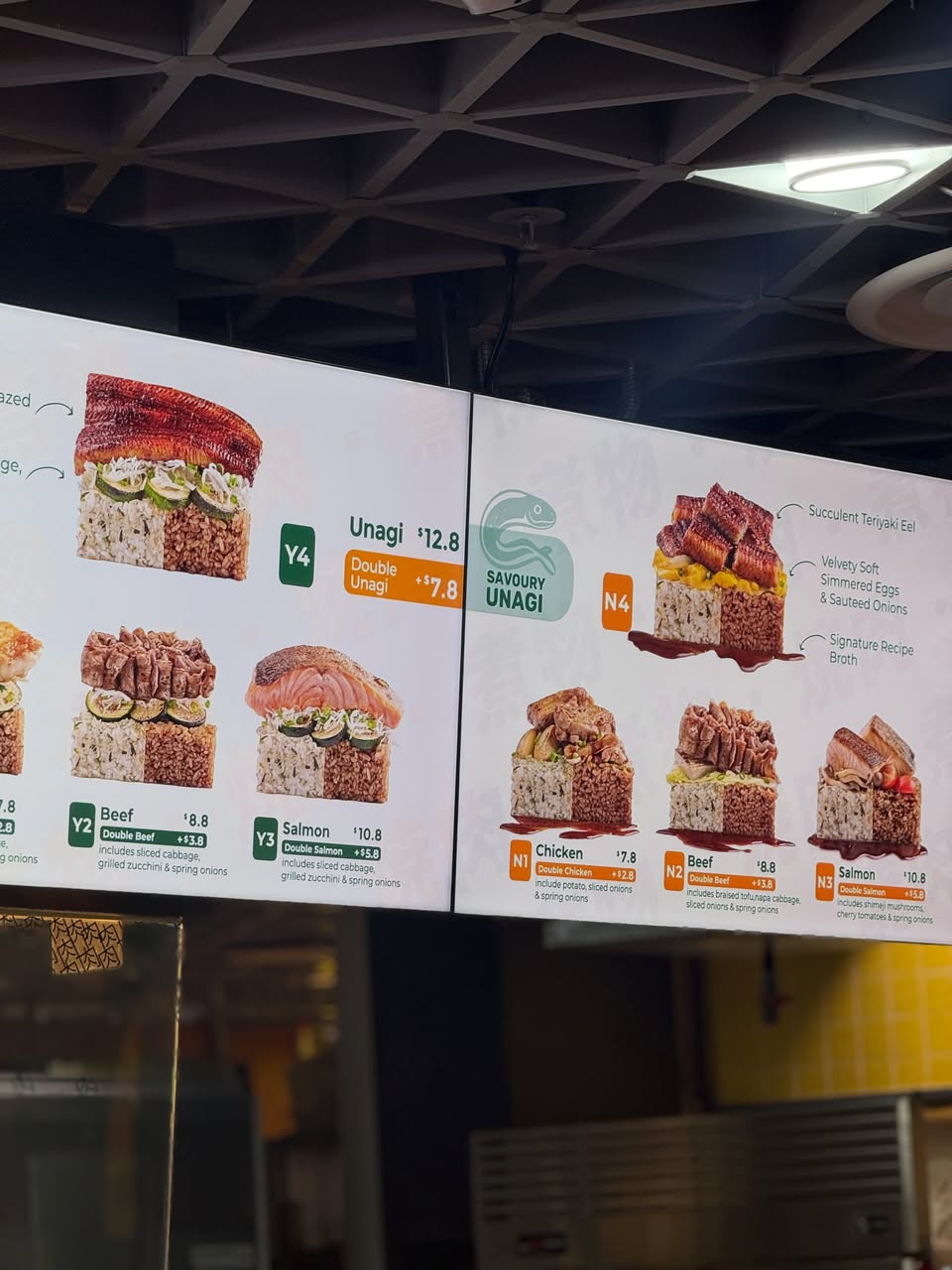 Niku Iku menu board