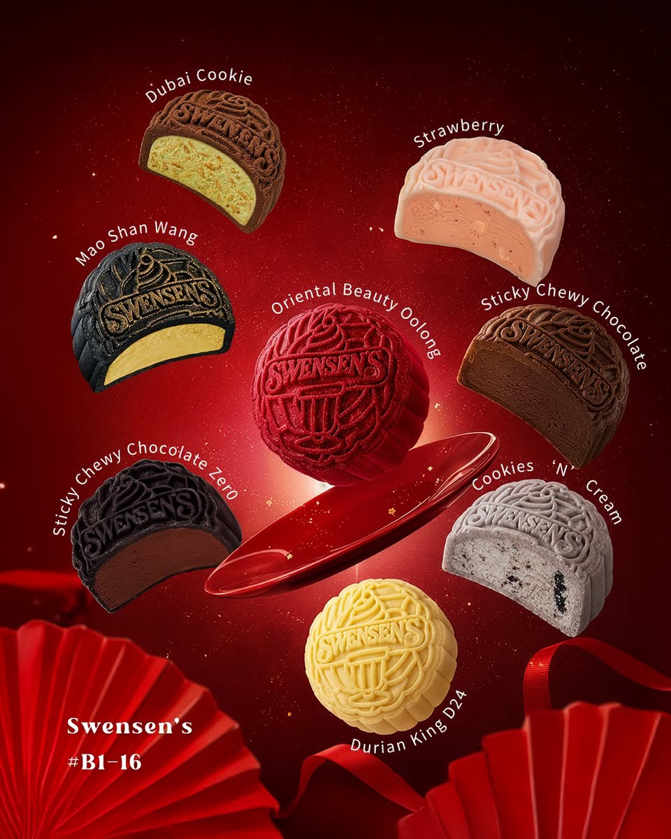 Swensen's snowskin mooncake flavours
