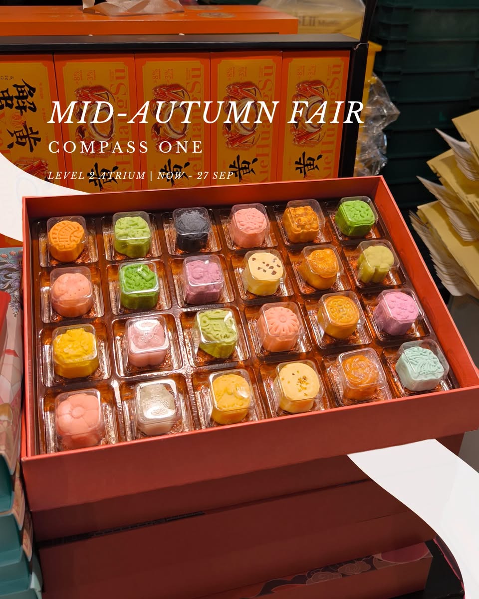 Compass One Mid-Autumn Fair mooncakes at Level 2 Atrium