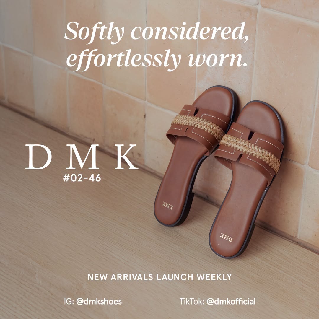 DMK women's brown woven-strap sandals at Compass One