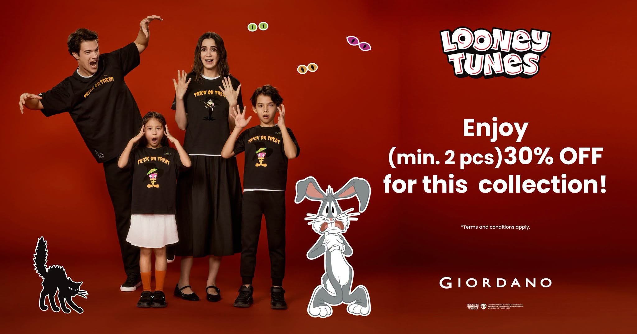Looney Tunes collection at Giordano