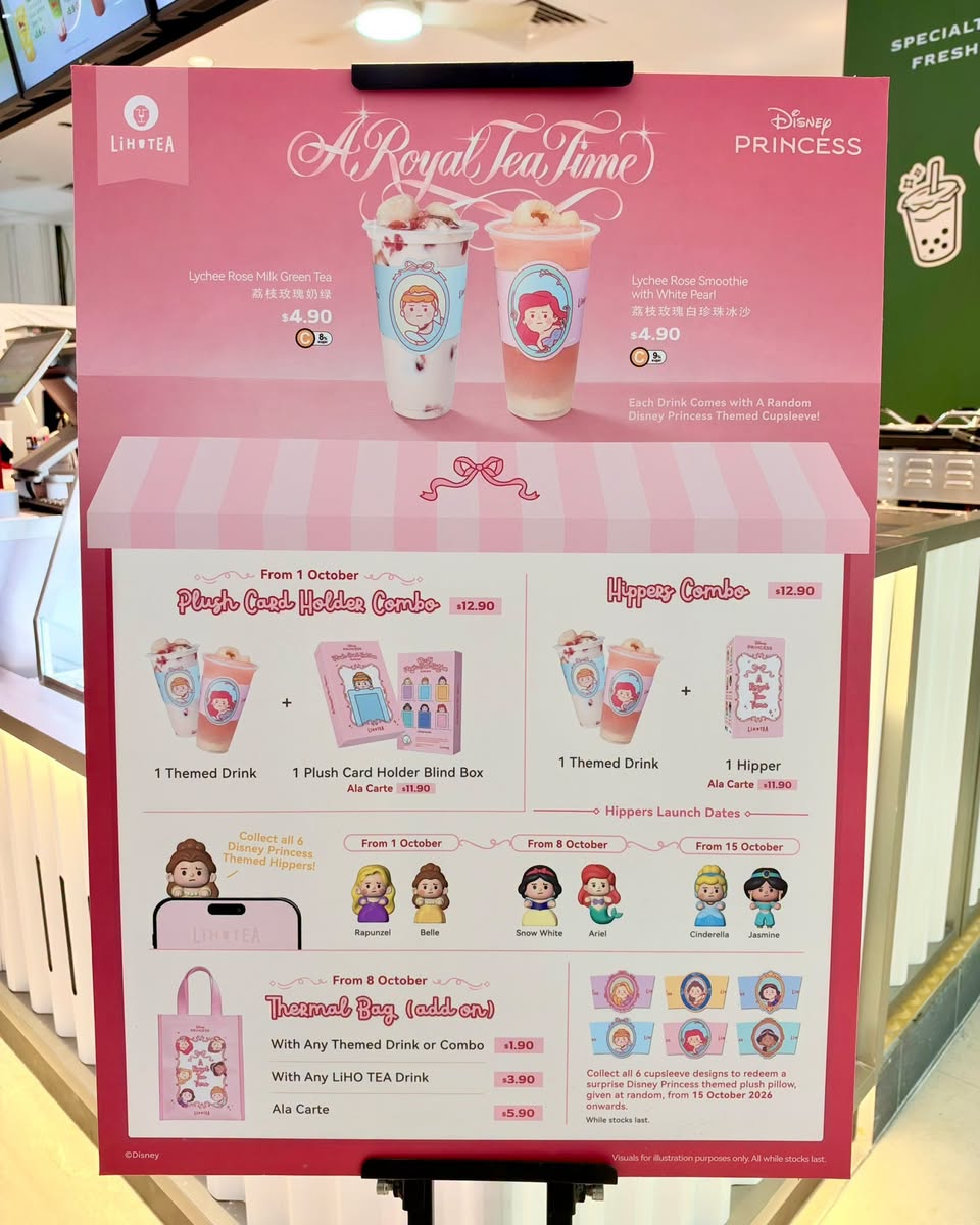 LiHO GO Disney Princess themed drinks
